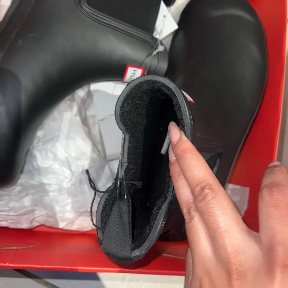 Hunter Original Chelsea Short Rain Boot Black size 10 - Picture 4 of 9